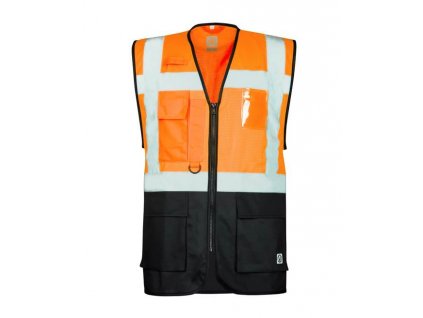 ARDON®SIGNAL HI-VIS vesta síťovaná manažerská - Oranžová/Černá