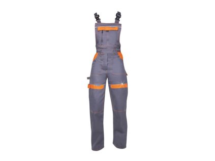 Dámské kalhoty s laclem ARDON®COOL TREND šedo-oranžové