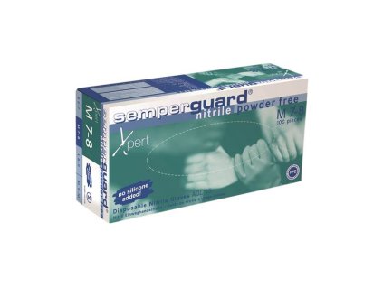 Jednorázové rukavice SEMPERGUARD® XPERT - nepudrované - modré