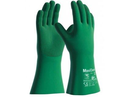 ATG® MaxiChem® 76-830 - TRItech™ rukavice chemické - Zelená