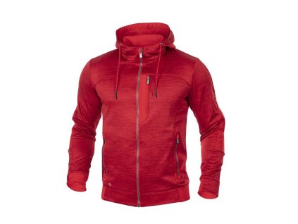 ARDON®3DBreathe mikina s kapucí - Červená Melange