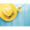 Splash, slaměný klobouk | žlutá