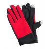 Vanzox, dotykové sportovní rukavice | červená