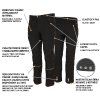 FOBOS kalhoty outdoorové pánské - Černá