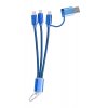 Frecles, USB nabíjecí kabel s přívěškem na klíče | modrá