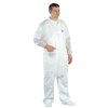 WHITE SPP COAT jednorázový plášť se zapínáním na zip - Bílá