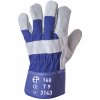 COWHIDE-CUTGLOVES,3143,GREY/BLUE_10 rukavice kombinované