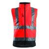 STATION 2v1 HI-VIS bunda softshellová - Červená/Navy