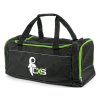Sportovní taška CXS, černo-zelená, 75 x 37,5 x 37, Černá