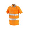 DOVER HI-VIS polokošile s krátkým rukávem pánská - Oranžová