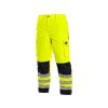 Kalhoty CXS CARDIFF, výstražné, zateplené, pánské, žluté