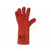 CXS PATON RED rukavice celokožené - Svářečské - Červená