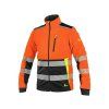 CXS BENSON HI-VIS bunda softshellová - Oranžová/Černá