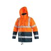 CXS OXFORD bunda parka zimní - HI-VIS Oranžová/Modrá