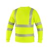 CXS OLDHAM HI-VIS tričko s dlouhý rukávem pánské - Žlutá