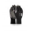 ARDONSAFETY/BUCK BLACK rukavice máčené v PU - Černá