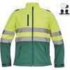 GRANADA HI-VIS bunda softshellová - Žlutá/Zelená