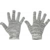 BULBUL rukavice textilní bezešvé - Šedá/Bílá