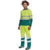 LEON HI-VIS polokošile dlouhý rukáv - Oranžová/Navy - DOPRODEJ
