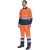LEON HI-VIS polokošile dlouhý rukáv - Žlutá/Šedá