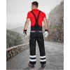 ARDON®COOL TREND kalhoty s laclem s reflex. pruhy - Černá/Šedá