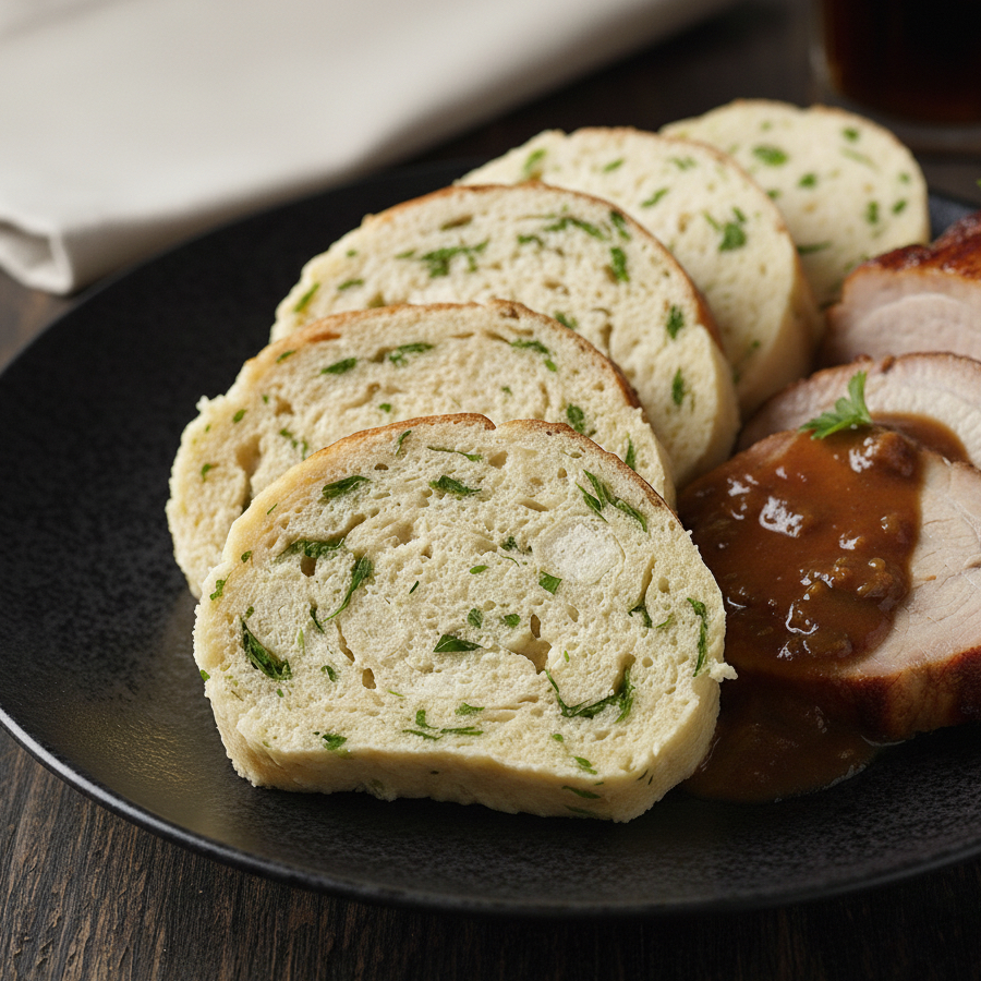 Nadýchaný karlovarský knedlík