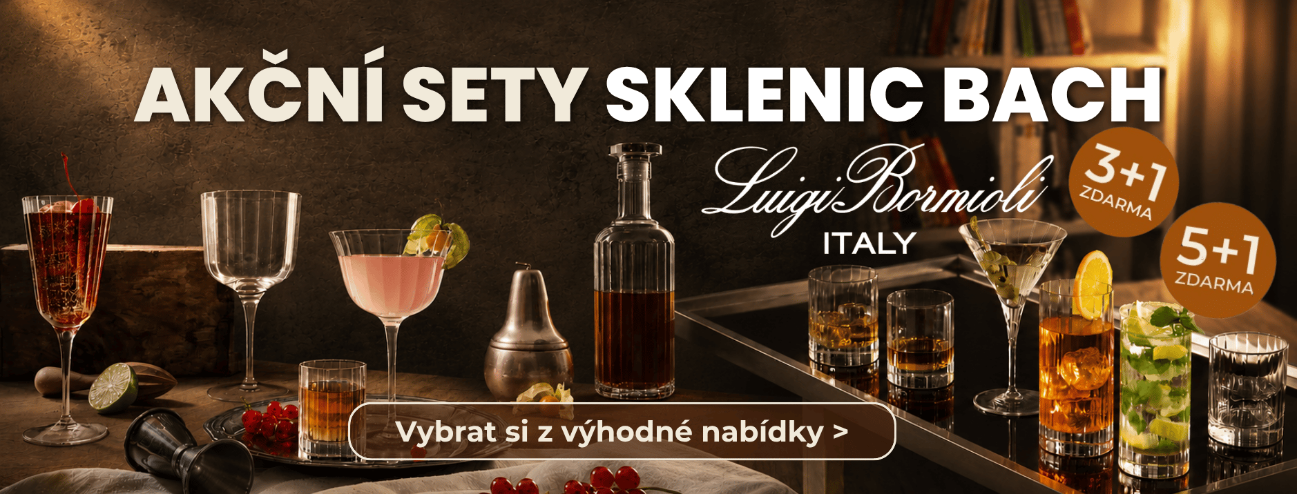 Akční sety sklenic BACH