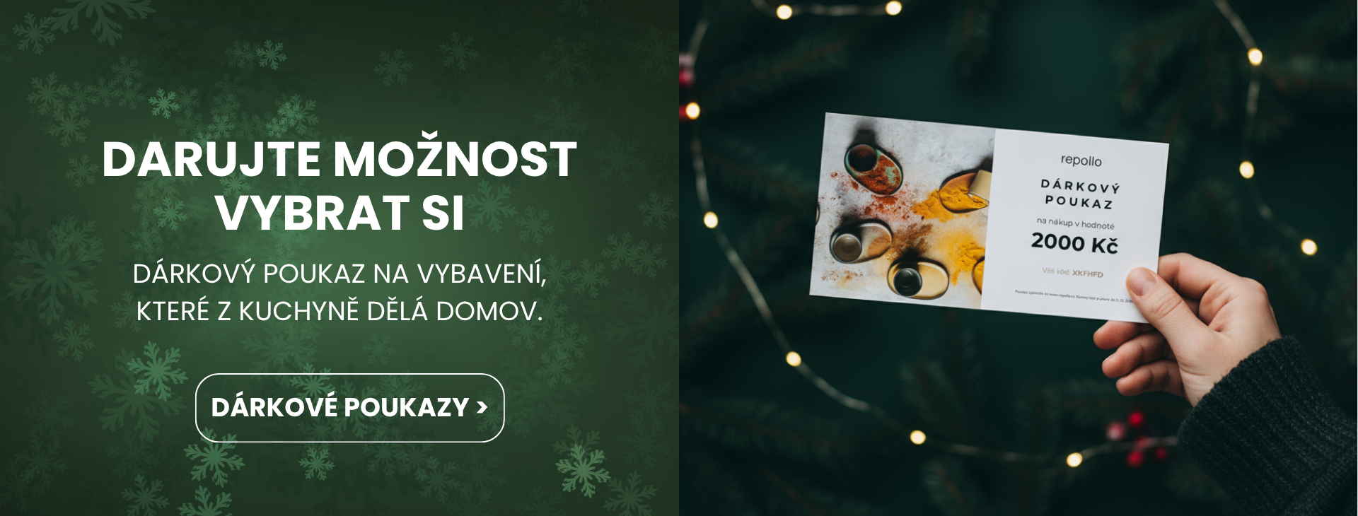 Dárkové poukazy - vánoční dárky