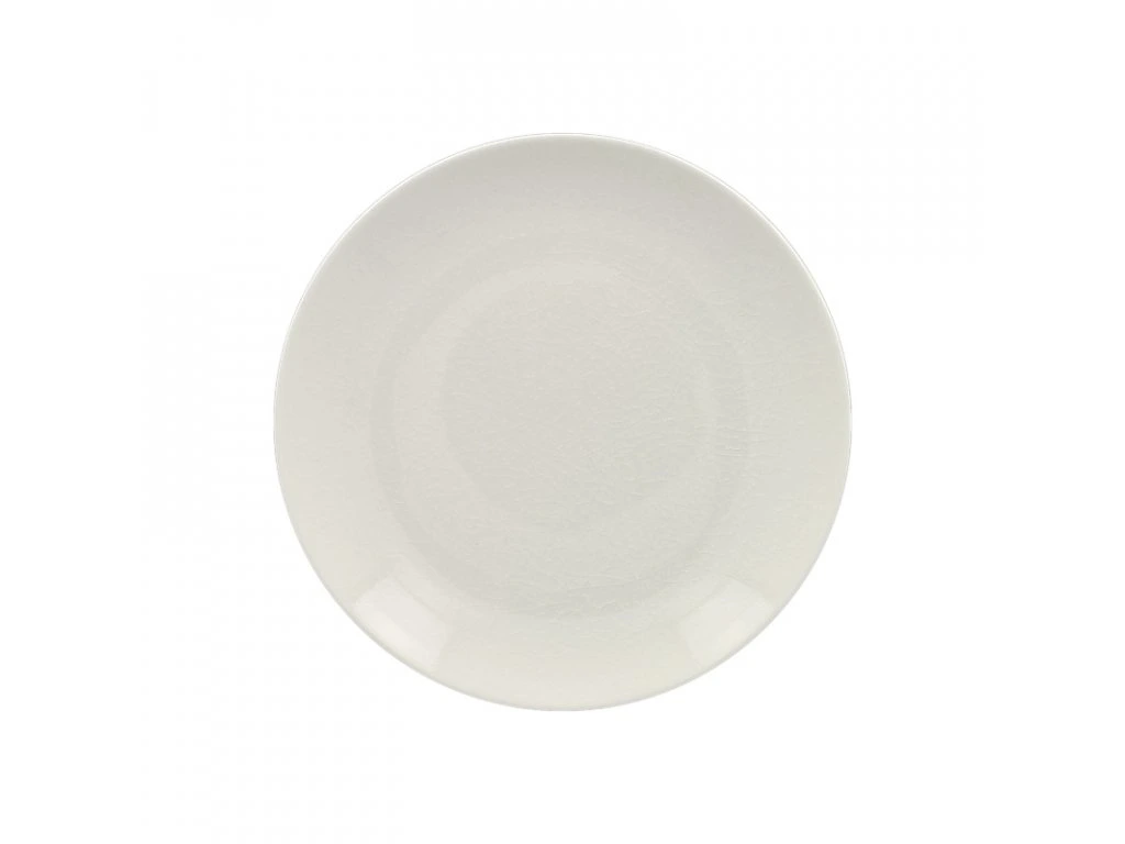 Vintage talíř mělký pr. 24 cm, bílý, Repollo, RAK Porcelain,