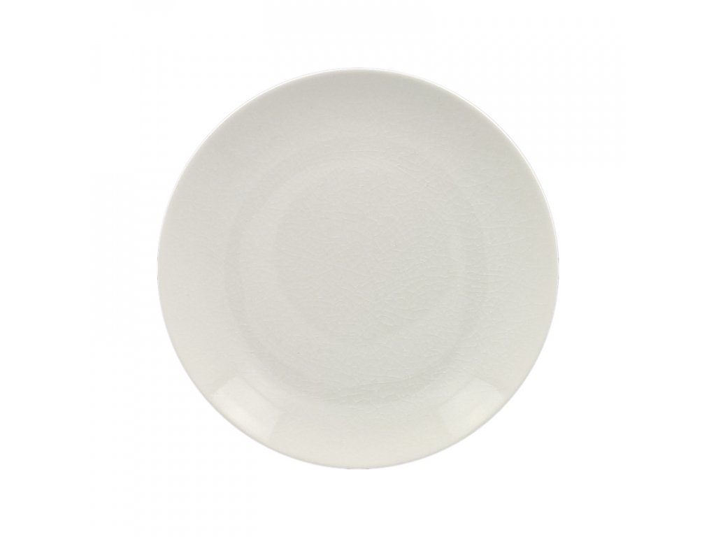 Vintage talíř mělký pr. 27 cm, bílý, Repollo, RAK Porcelain,