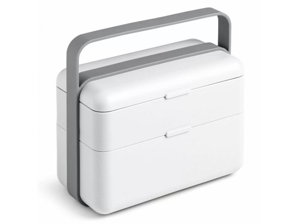 Bauletto lunchbox velký, bílý, Repollo, Blim+,