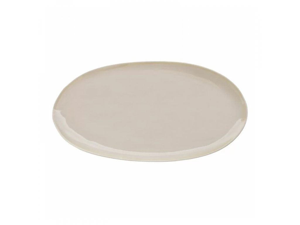 Eter talíř oválný 34.5 × 15 cm, béžový, Repollo, Verlo,