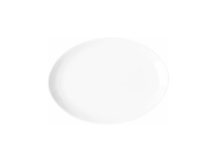 Nano oválný talíř, pr. 26 cm, slonová kost, Repollo, porcelán, RAk Porcelain,