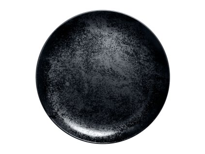 Karbon klubový talíř, pr. 31 cm, porcelán, černá, Repollo, RAK Porcelain,