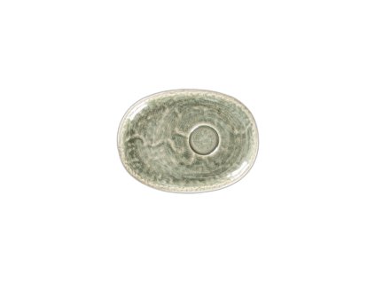 Krush podšálek oválný pro 100 ml šálek, zelený, Repollo, RAK Porcelain,