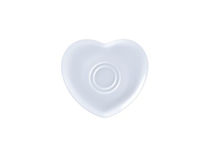 Cliché podšálek ve tvaru srdce, bílý podšálek, Repollo, RAK Porcelain,