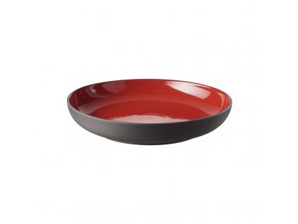 Solid talíř pr. 23.5 cm, červený, porcelán, Repollo, Revol,