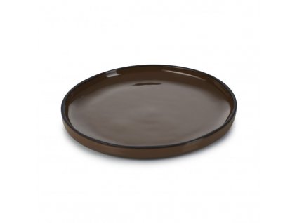 Caractére talíř dezertní pr. 21 cm, tmavěhnědý, Repollo, Revol,