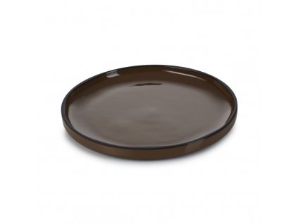 Caractére talíř dezertní pr. 15 cm, tmavěhnědý