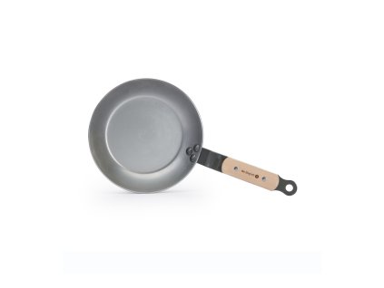 Ocelová pánev s dřevěnou rukojetí MINERAL B BOIS pr. 20 cm, Repollo, de Buyer,