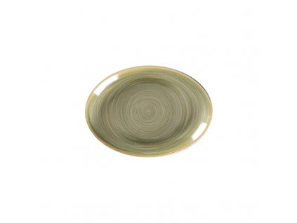 Spot talíř oválný 21 x 15 cm, smaragdový, porcelán, Repollo, RAK Porcelain,