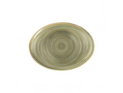 Spot talíř oválný 26 x 19 cm, smaragdový, porcelán, Repollo, RAK Porcelain,