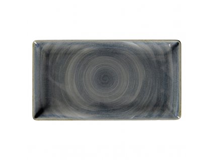 Spot talíř obdélný 33,5 x 18 cm, šedozelený
