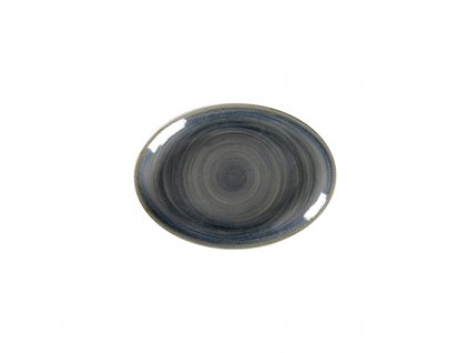 Spot talíř oválný 21 x 15 cm, šedozelený, porcelán, Repollo, RAK Porcelain,