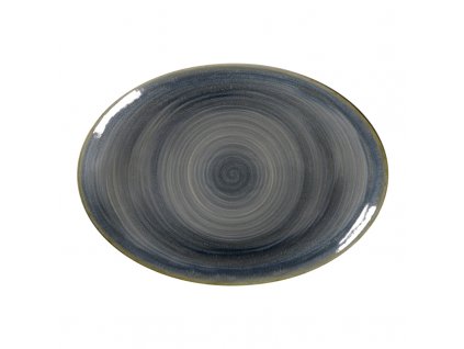 Spot talíř oválný 32 x 23 cm, šedozelený, porcelán, Repollo, RAK Porcelain,