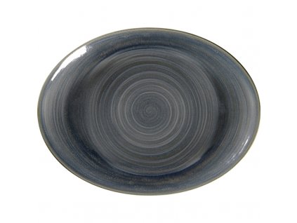 Spot talíř oválný 36 x 27 cm, šedozelený, porcelán, Repollo, RAK Porcelain,