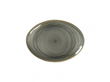 Spot talíř oválný 26 x 19 cm, olivínový, porcelán, Repollo, RAK Porcelain,