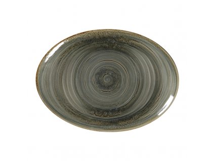 Spot talíř oválný 32 x 23 cm, olivínový, porcelán, Repollo, RAK Porcelain,