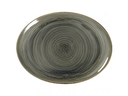 Spot talíř oválný 36 x 27 cm, olivínový, porcelán, Repollo, RAK Porcelain,