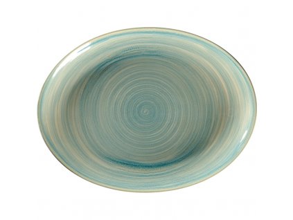 Spot talíř oválný 36 x 27 cm, safírový, porcelán, Repollo, RAK Porcelain,